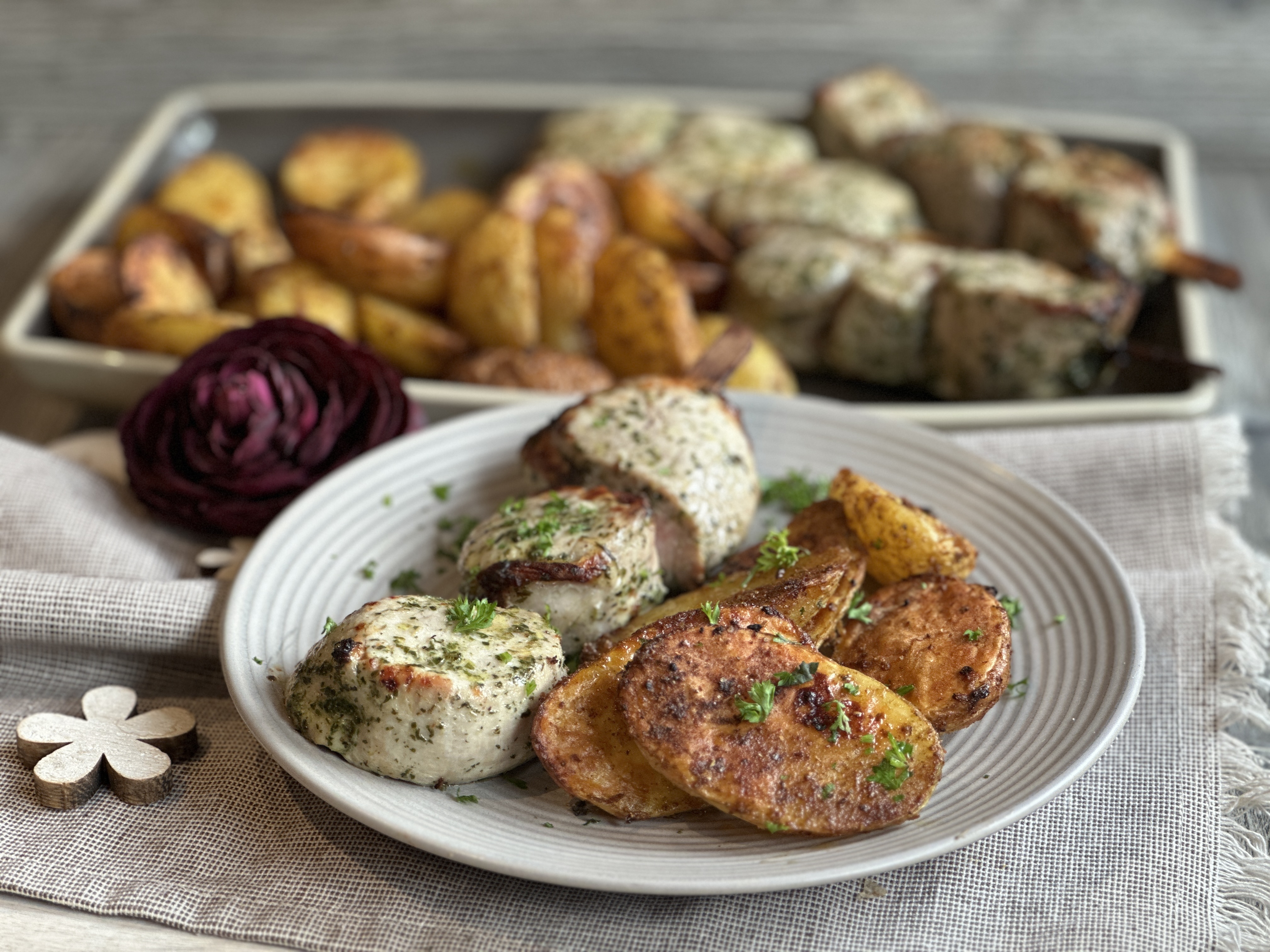 Schweinefilet mit Kartoffeln