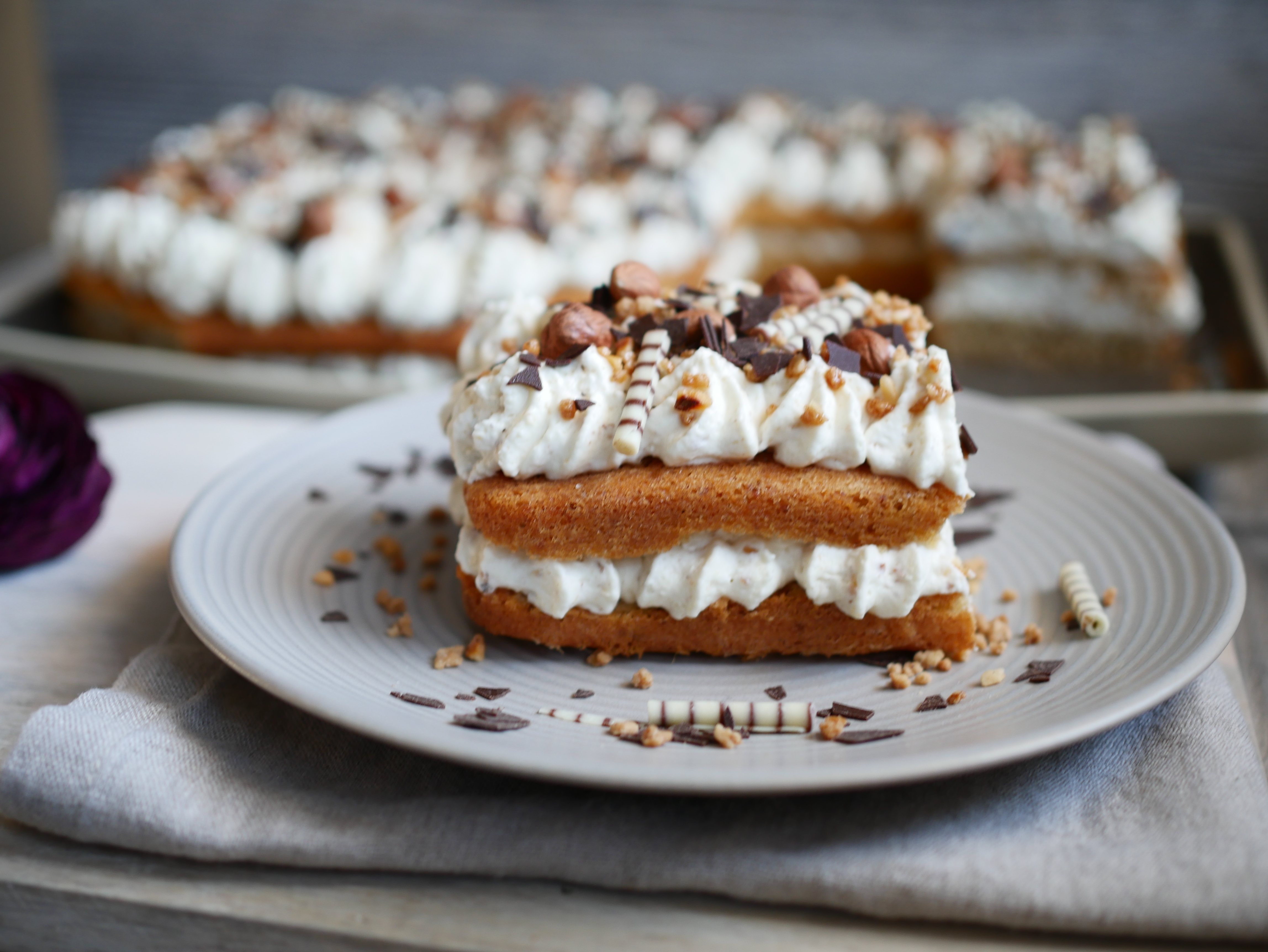 Letter Cake "Nuss-Sahne"