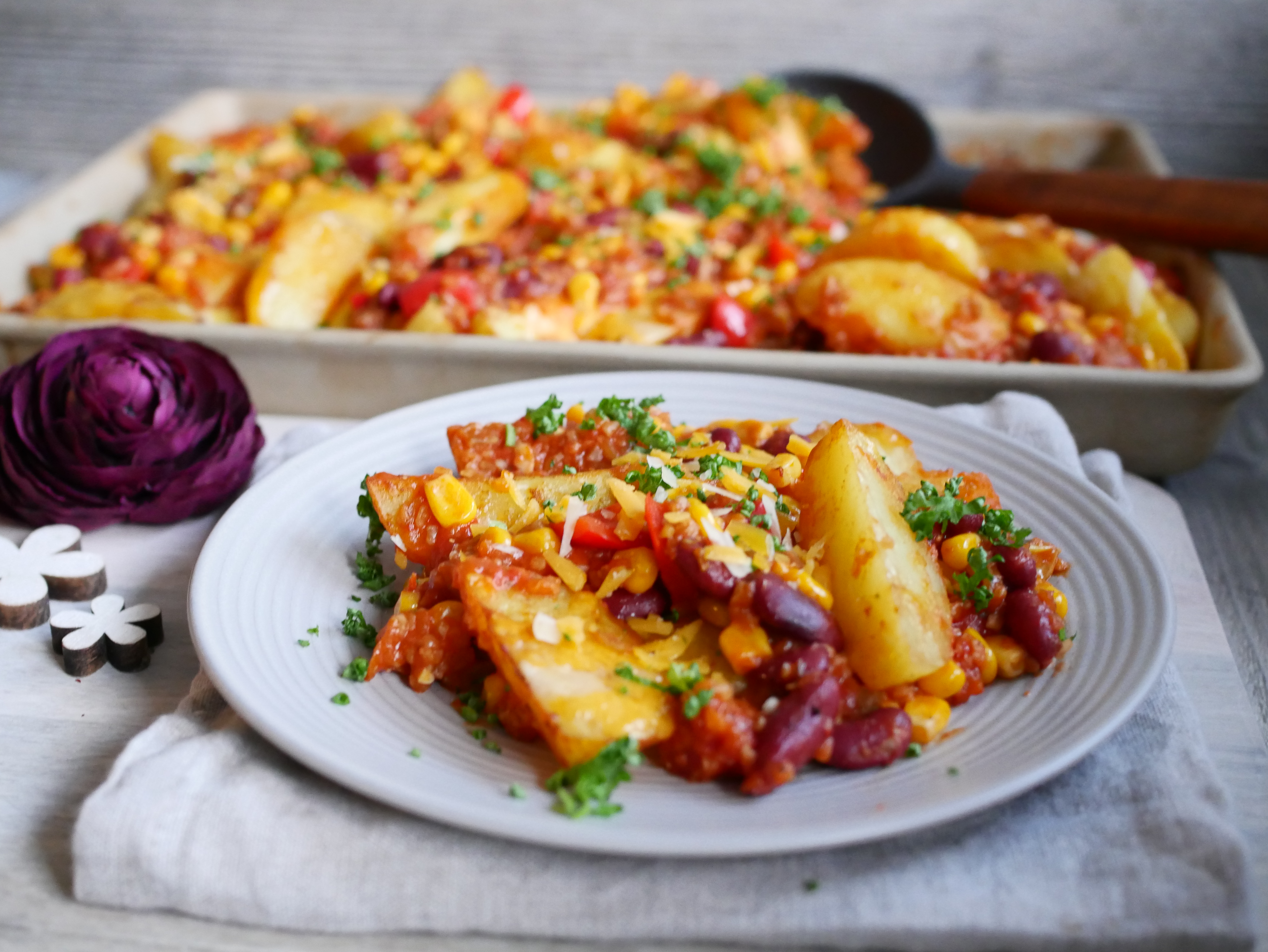 Chili-Cheese Kartoffeln
