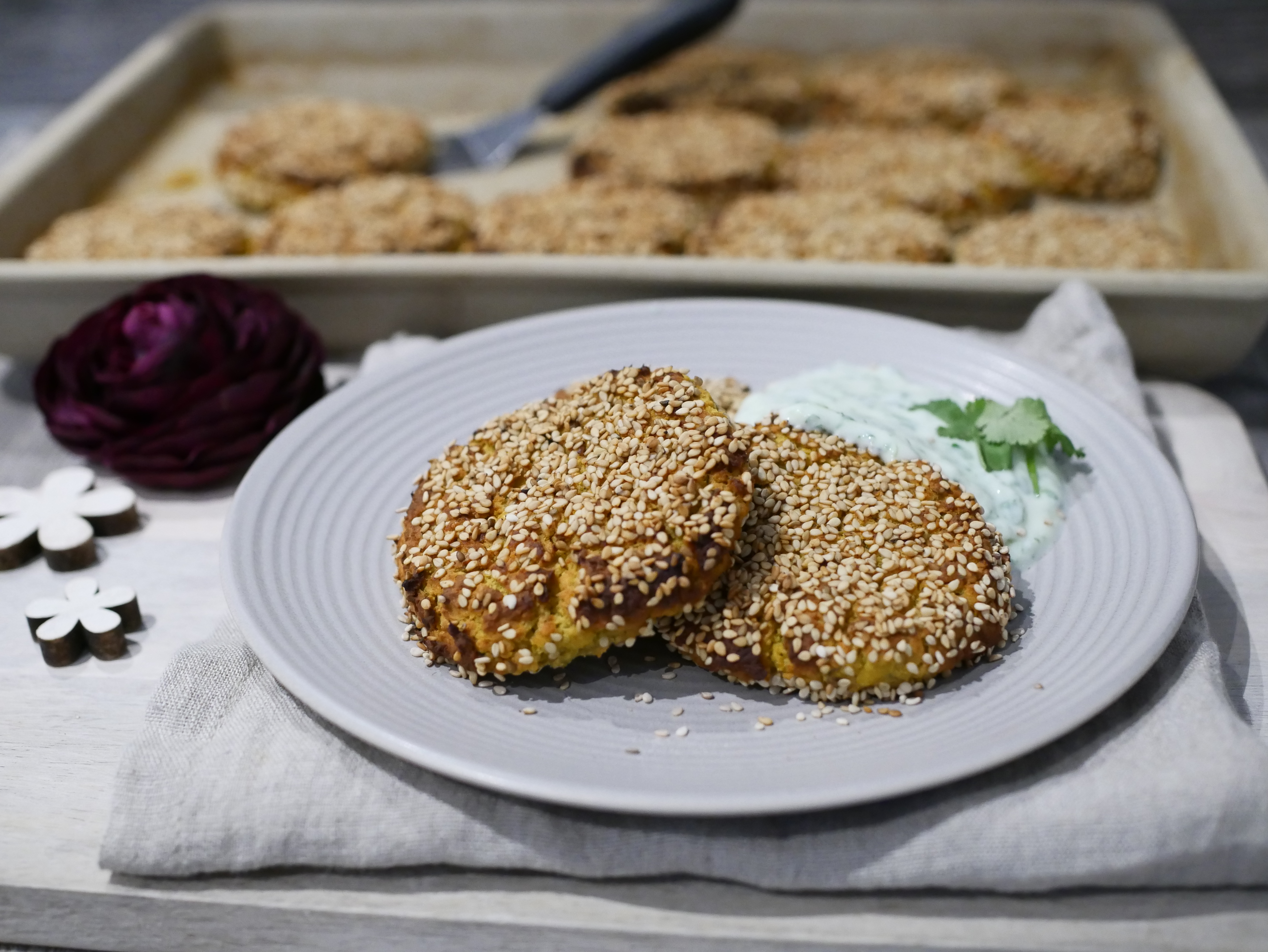Sesam-Falafel-Taler