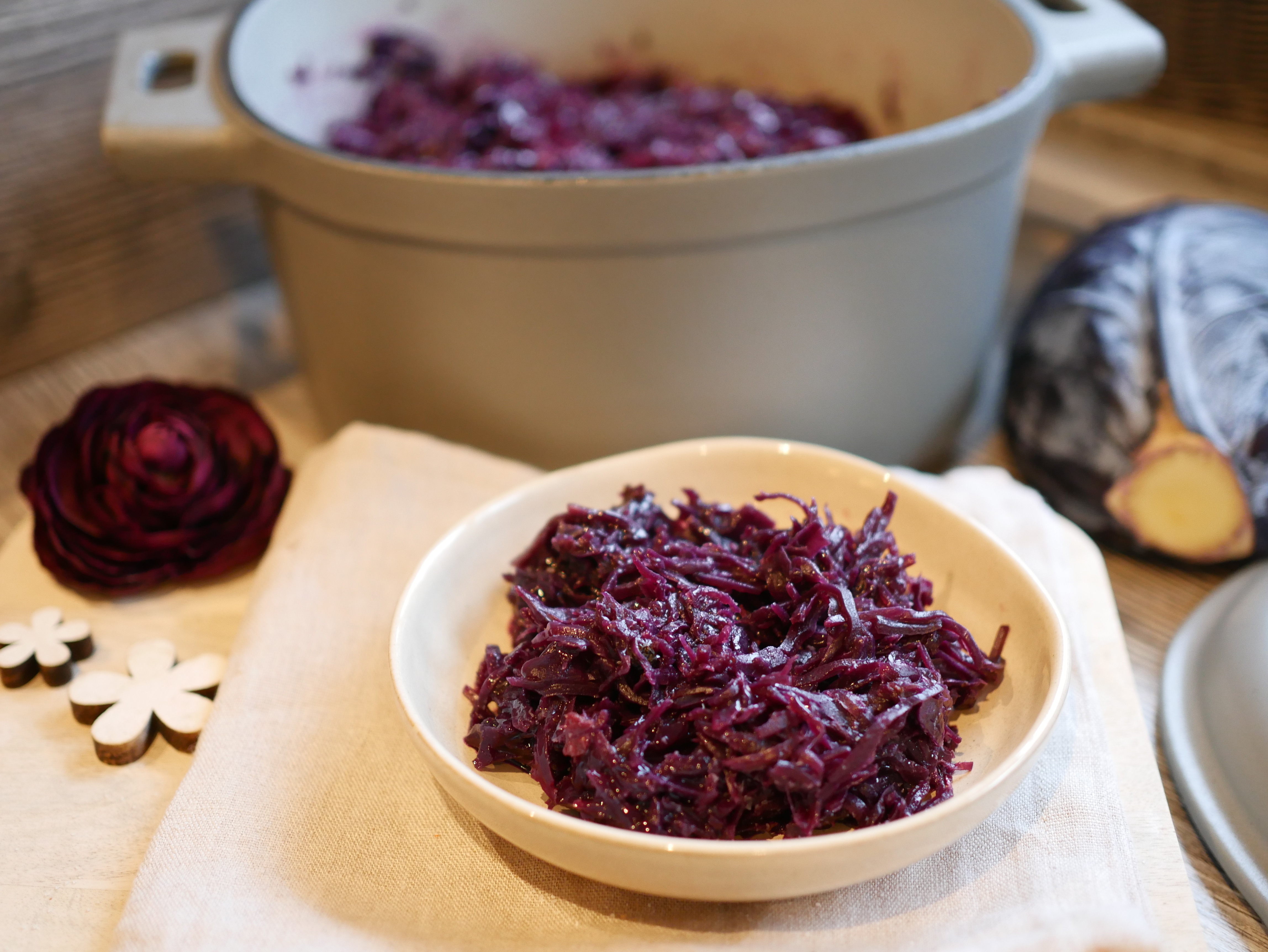 Rotkohl geschmort