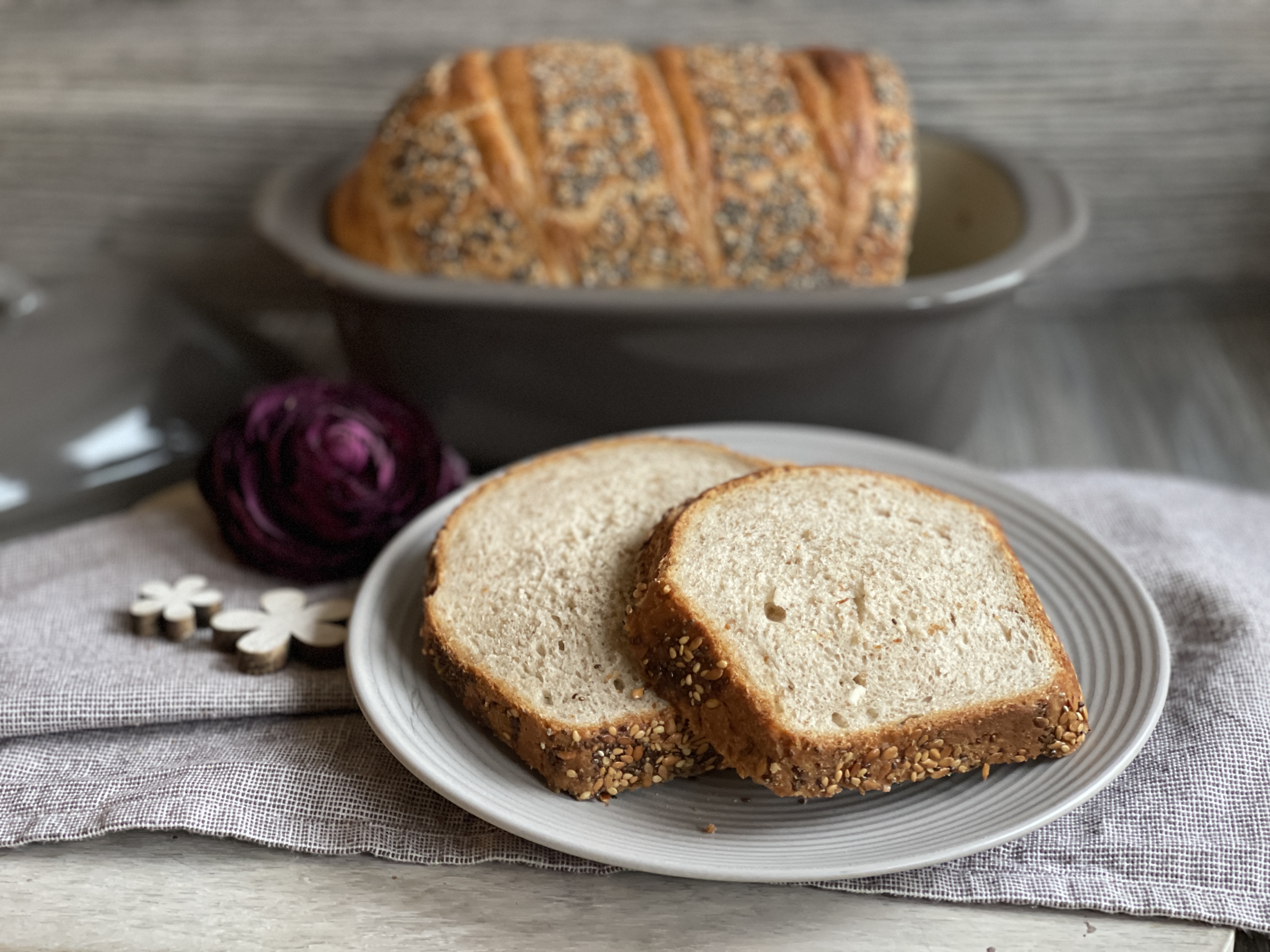 Weizenkruste mit Sesam und Chia