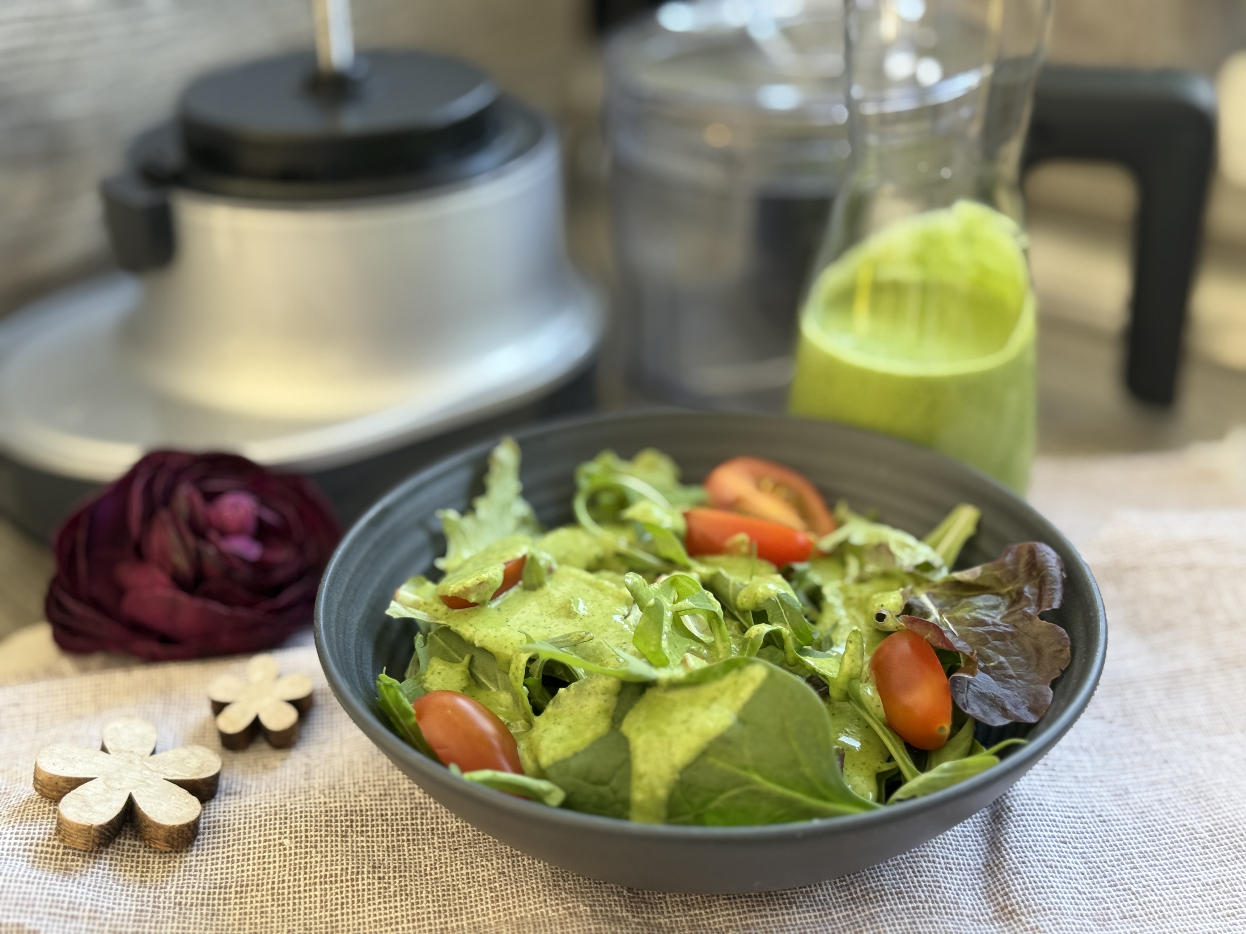 Spinat-Parmesan-Dressing