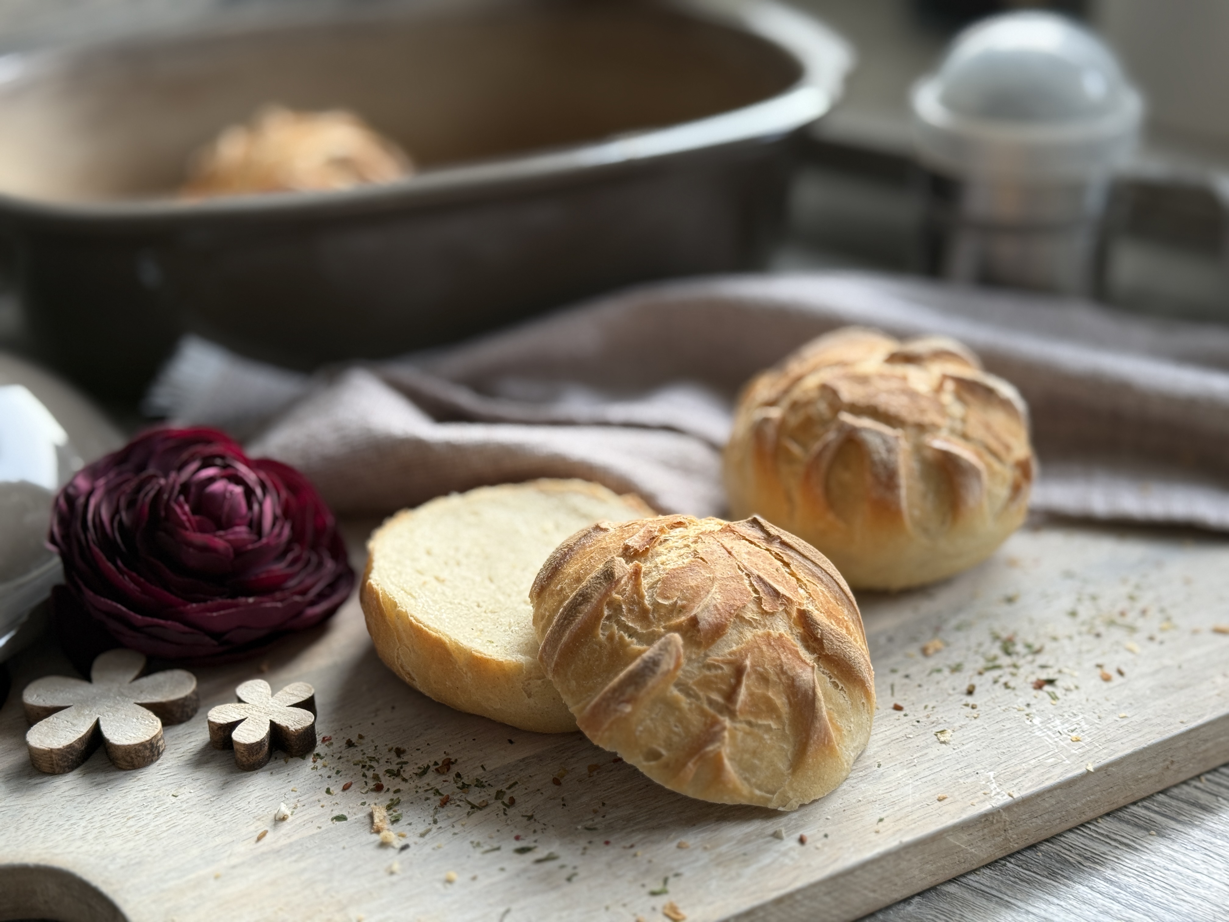 Brötchen mit Joghurt