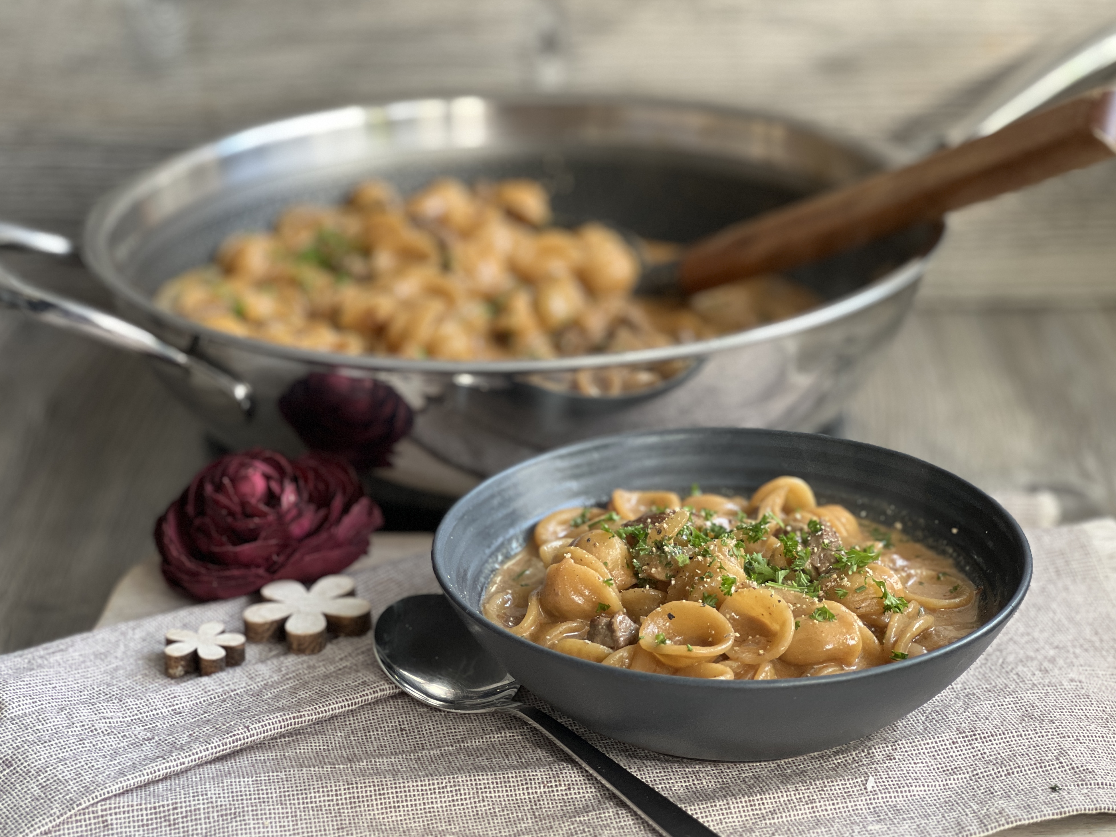 Rindfleisch One-Pot-Pasta