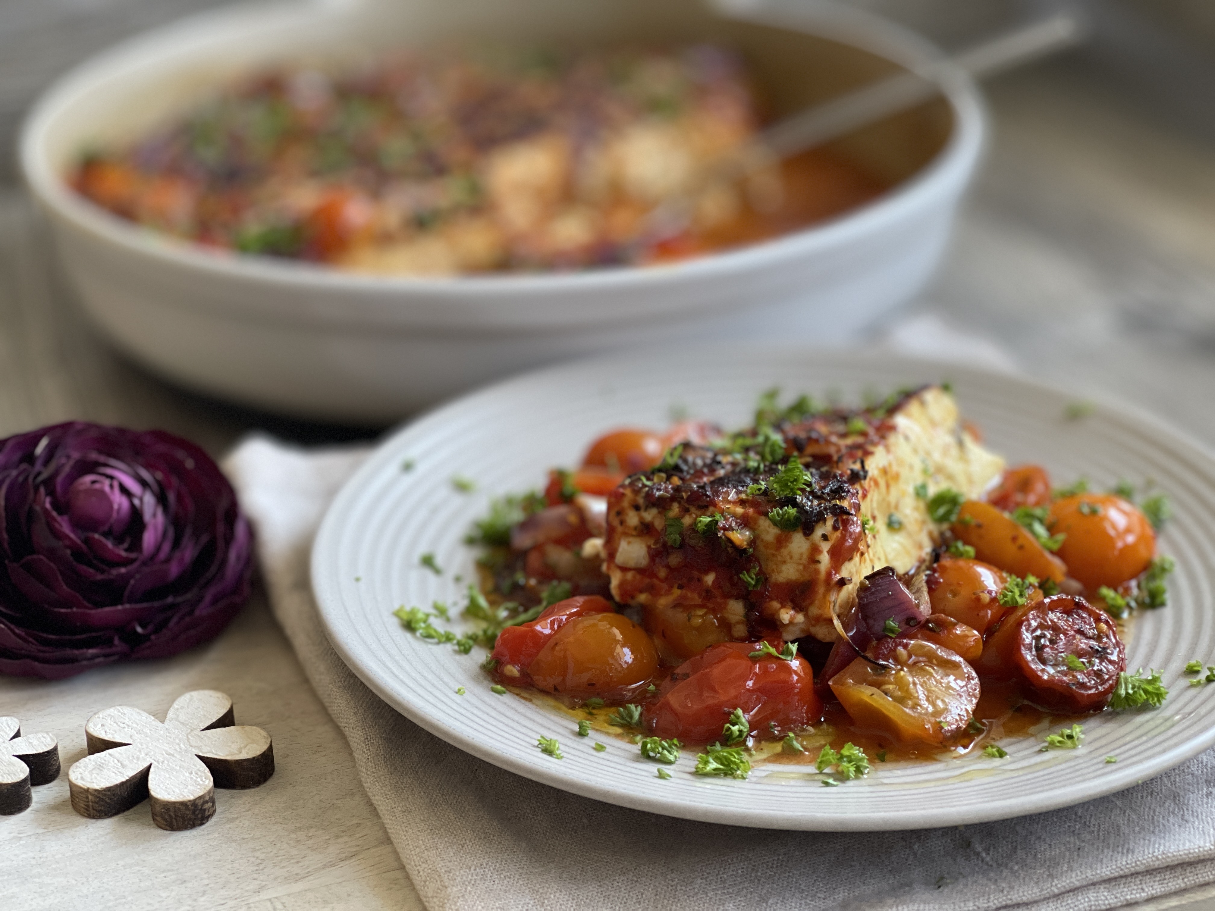 Feta mit Tomaten
