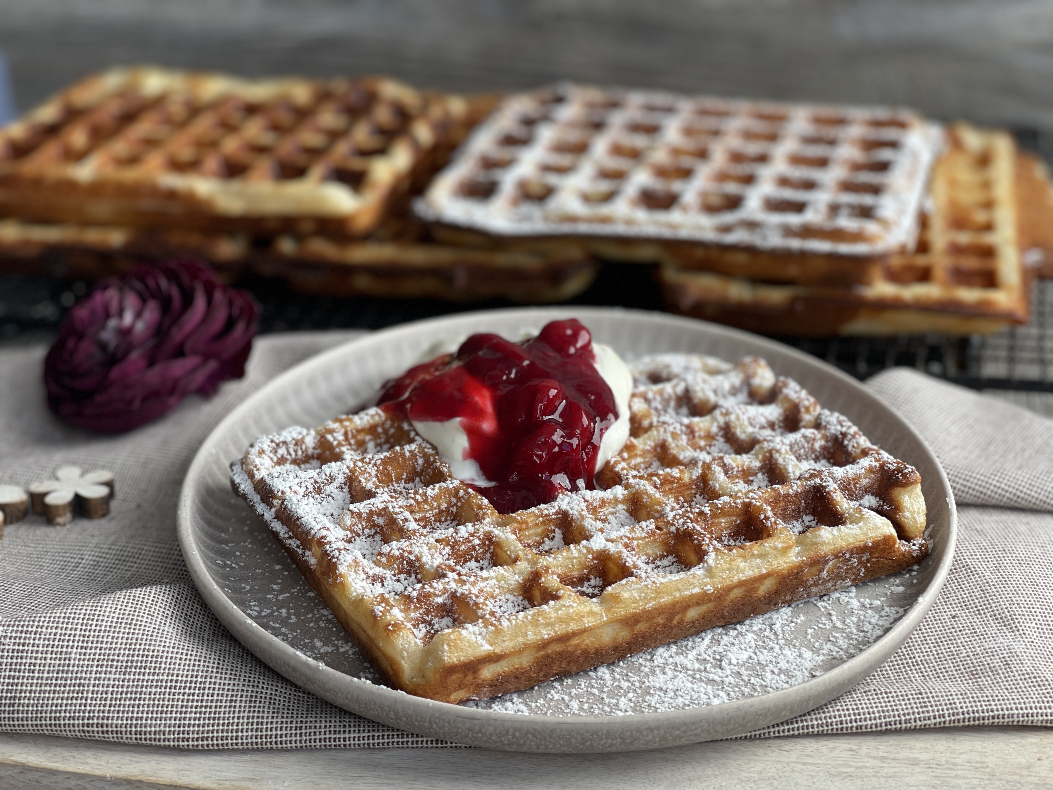 Waffelteig für Belgische Waffeln