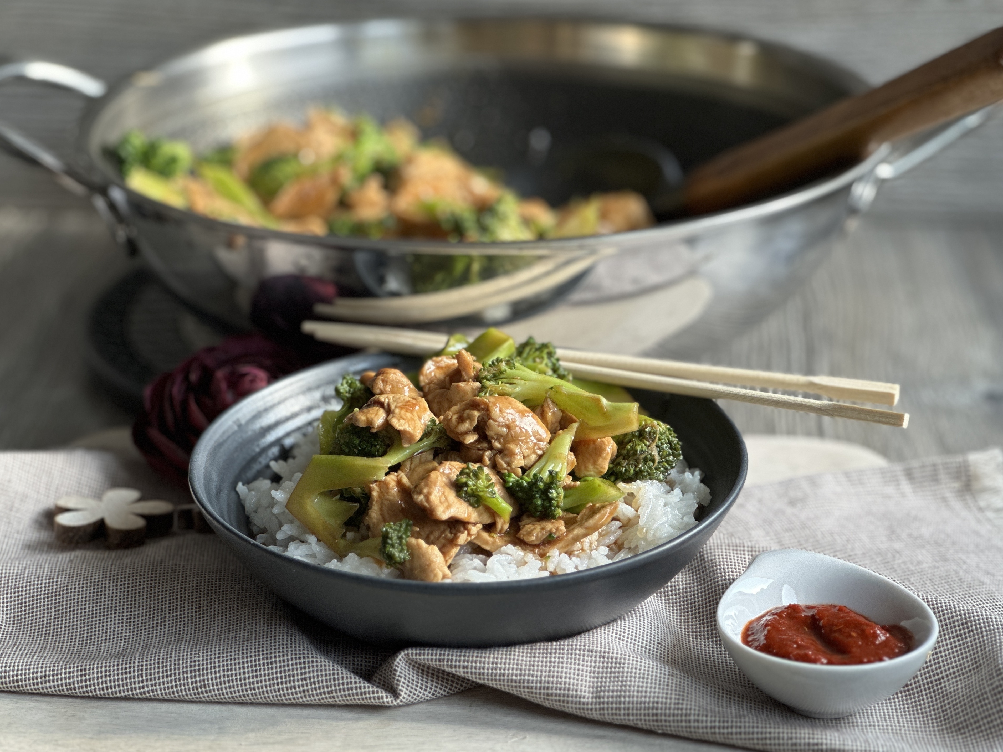 Hähnchen mit Brokkoli