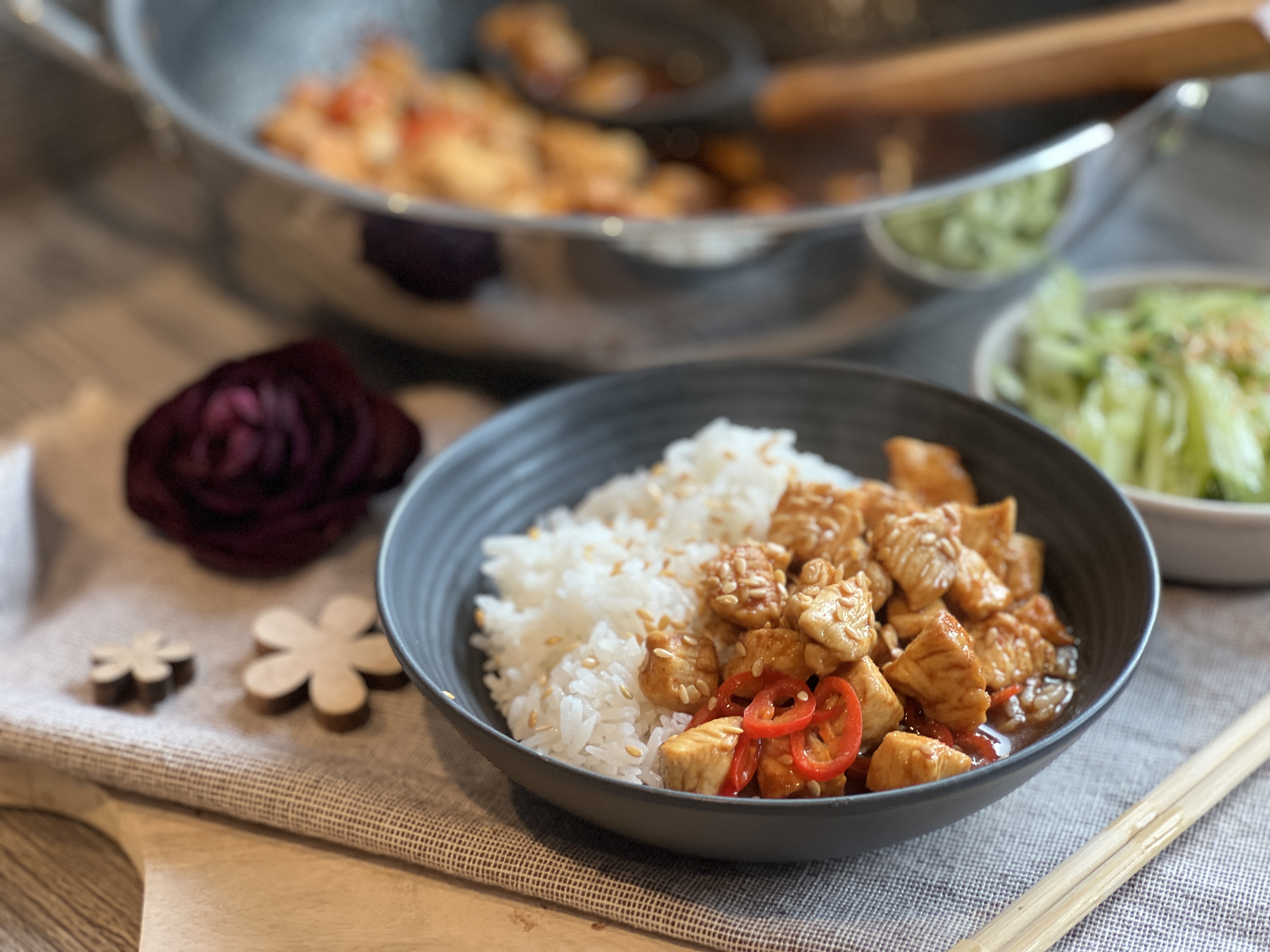 Hähnchen Teriyaki