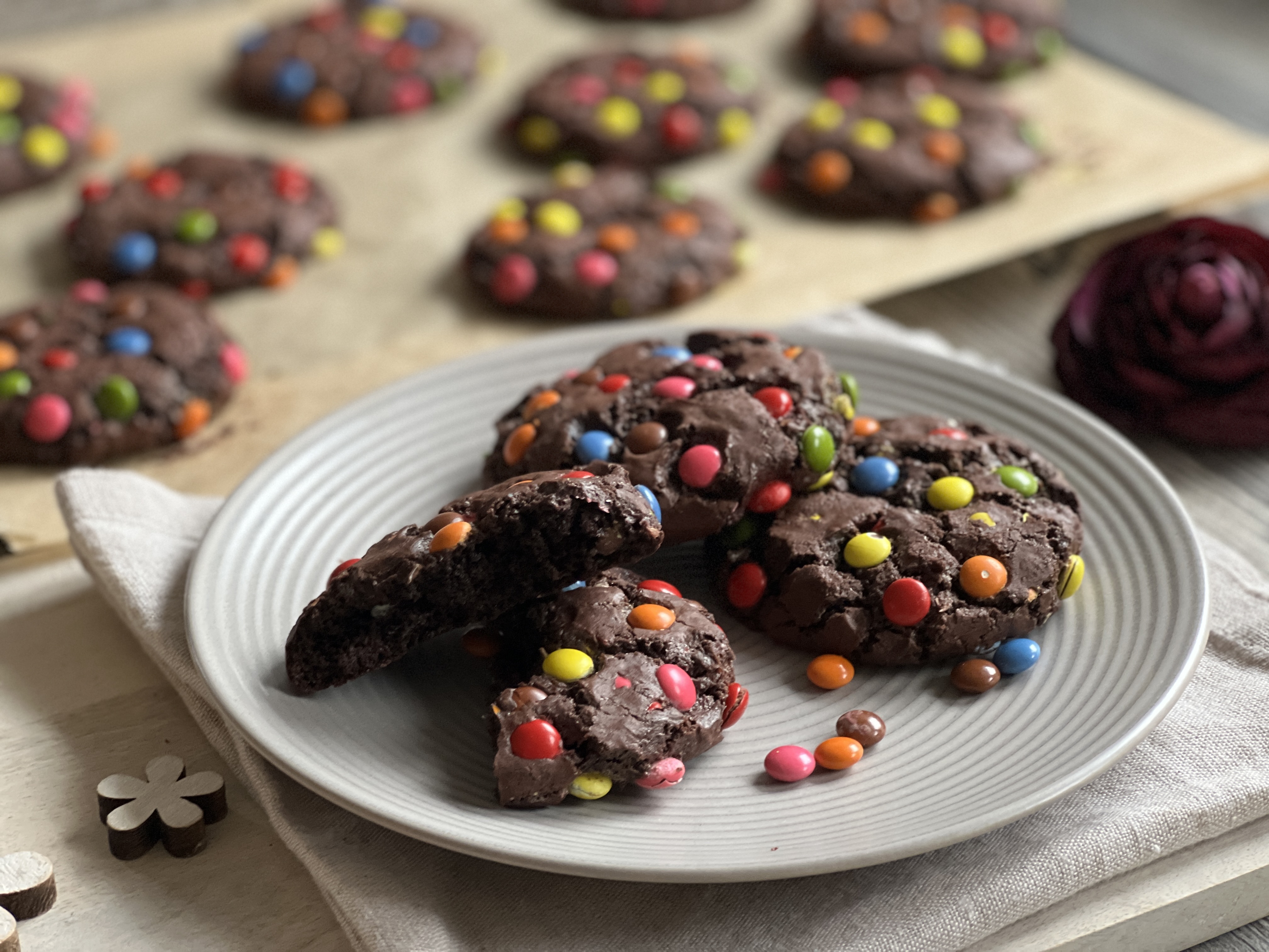Smarties®-Schoko-Cookies